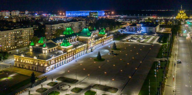 Главный ярмарочный дом на Нижегородской ярмарке сегодня (картинка из ОИ)