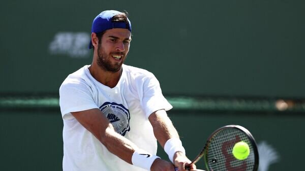    Теннисист Карен Хачанов (Россия)© AFP 2022 / CLIVE BRUNSKILL