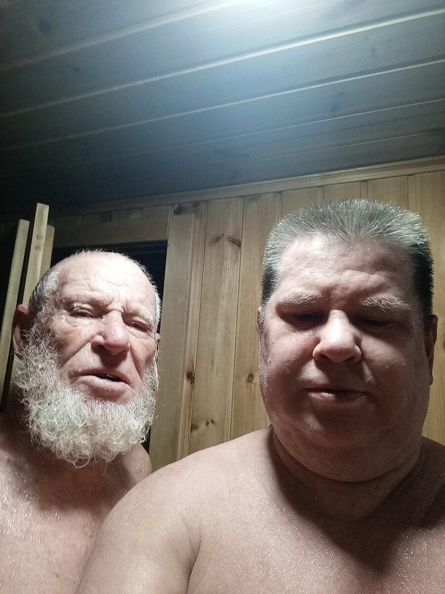 В бане с отцом