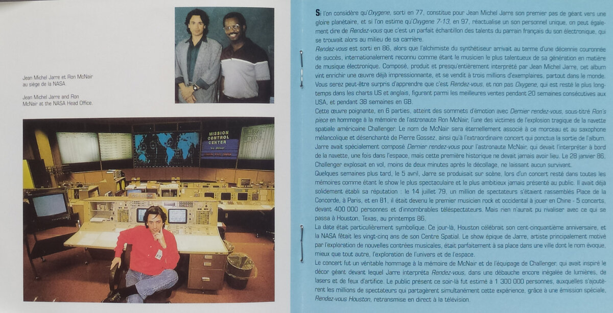 Jean Michel Jarre "Rendez-vous" - Jean Michel Jarre & Ron McNair at the NASA Head Office 