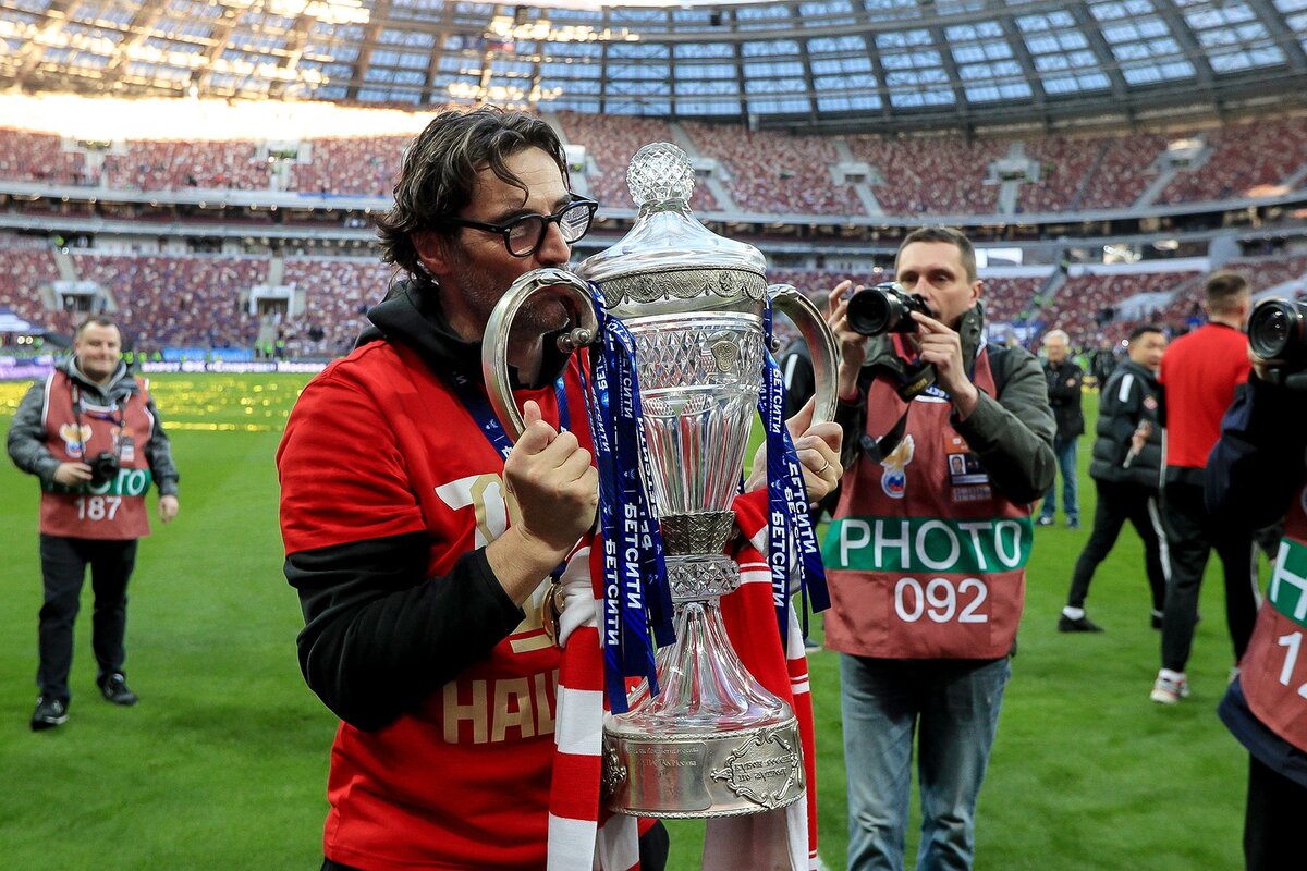 Паоло Ваноли после победы в финале Кубка России.