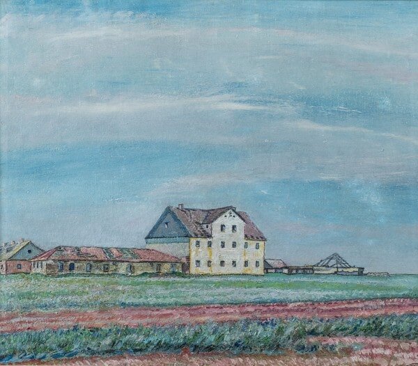 Д.Д. Бурлюк «Дома в степи», 1908 © ГРМ
