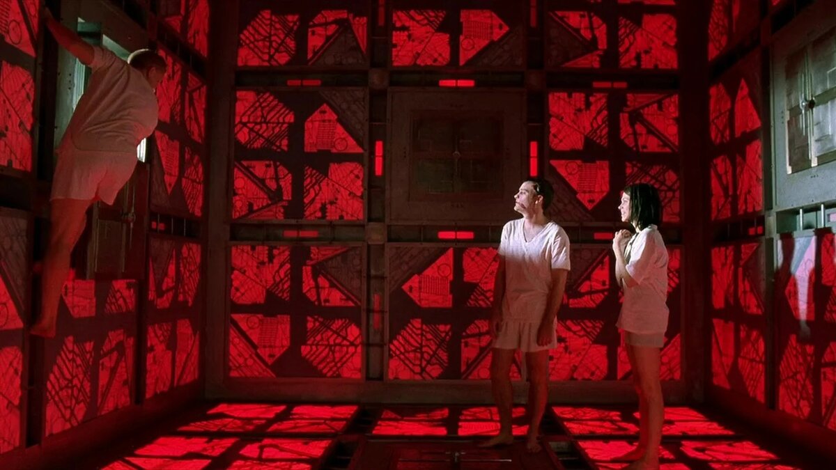 Кадр из фильма «Куб» («Cube», 1997)