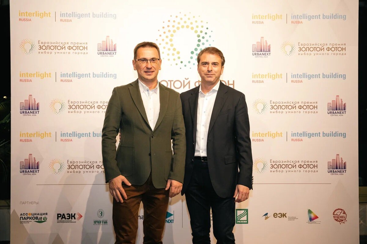 Организаторы Премии - Сергей Боровков и Владимир Габриелян - Компания Лайтинг Бизнес Консалтинг