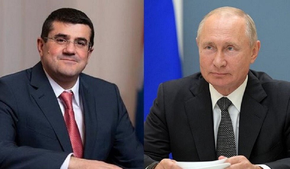 Араик Арутюнян и Владимир Путин