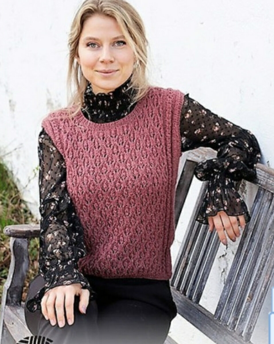  Безрукавка узором.