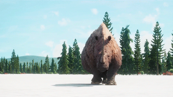 Шерстистый носорог. Носорог из плейстоцена. Вымершее животное. Факты о животных