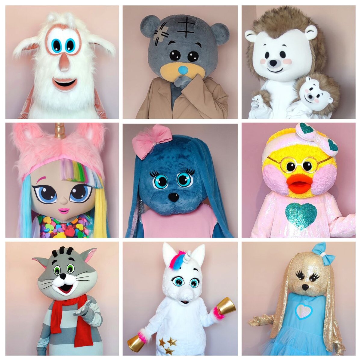 Образы ростовых кукол творческой мастерской «Мари Ка»