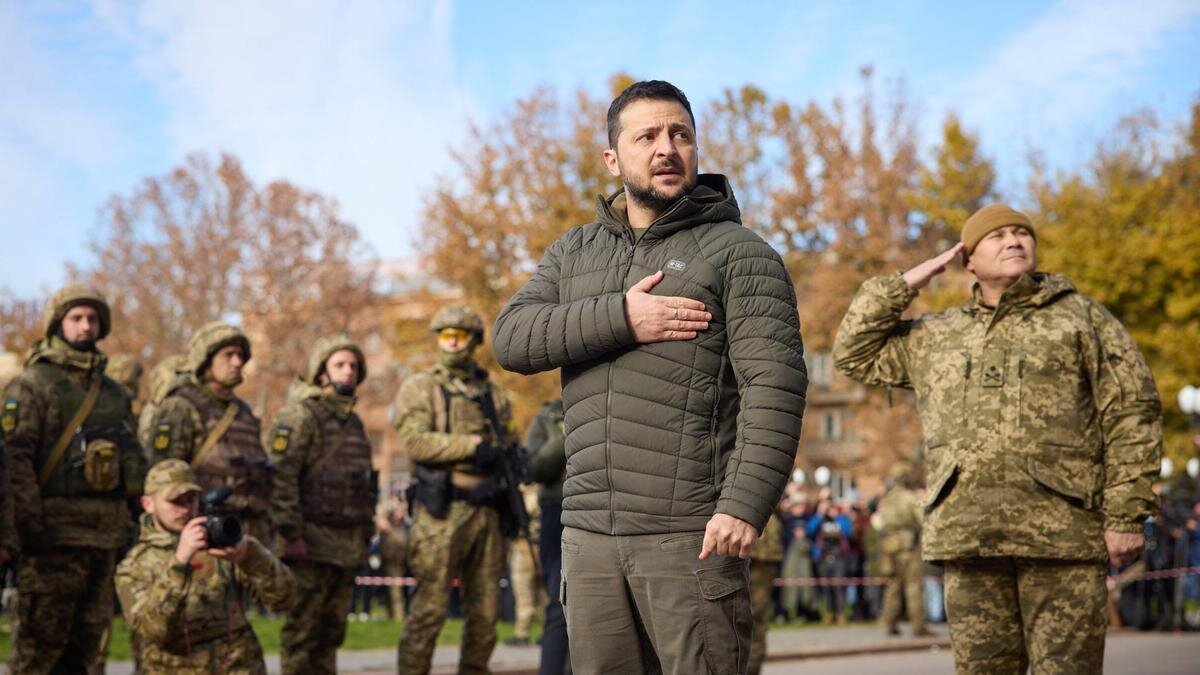    Владимир Зеленский в Херсоне:facebook.com/president.gov.ua
