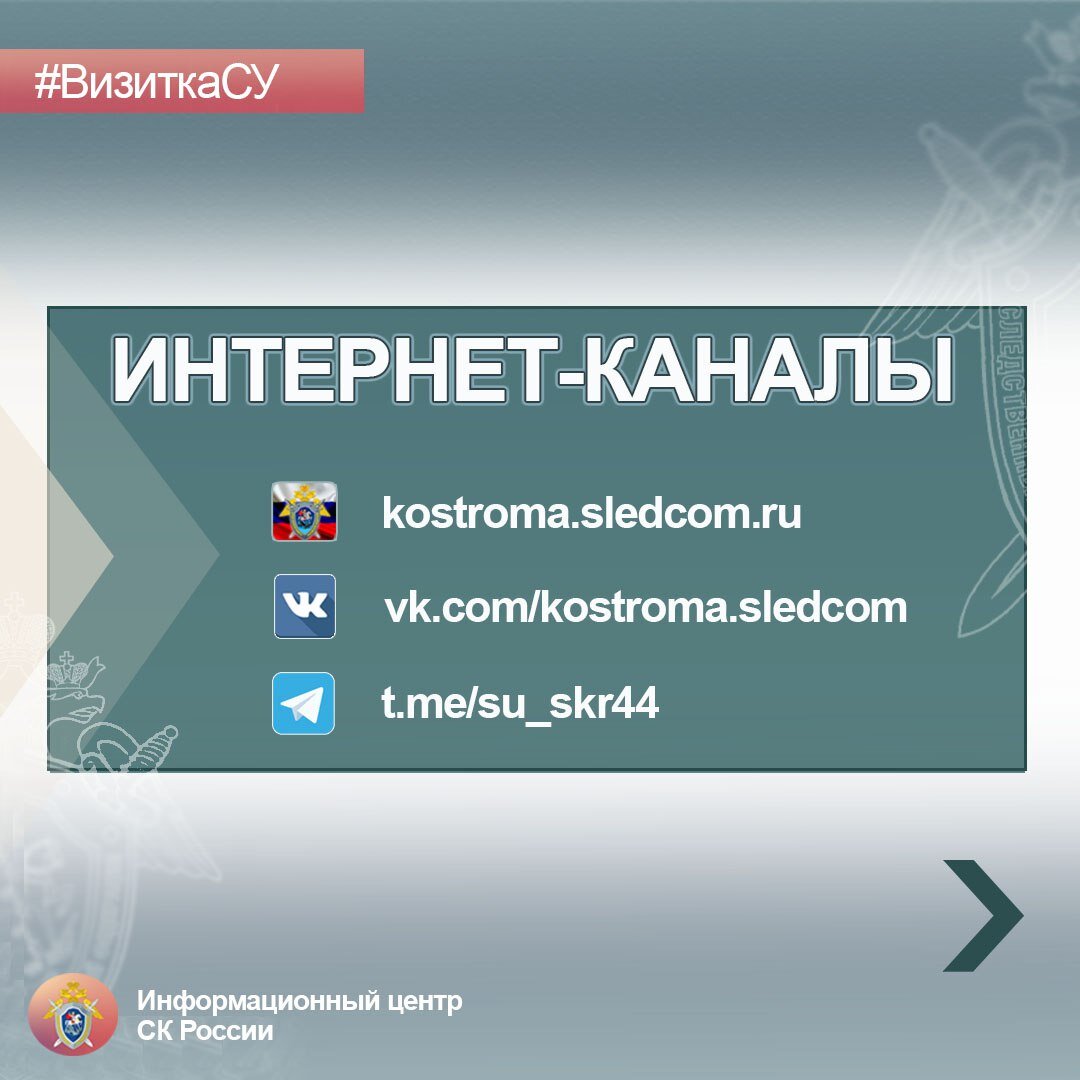 Следственное управление СК России по Костромской области - в проекте  #ВизиткаСУ | Информационный центр СК России | Дзен