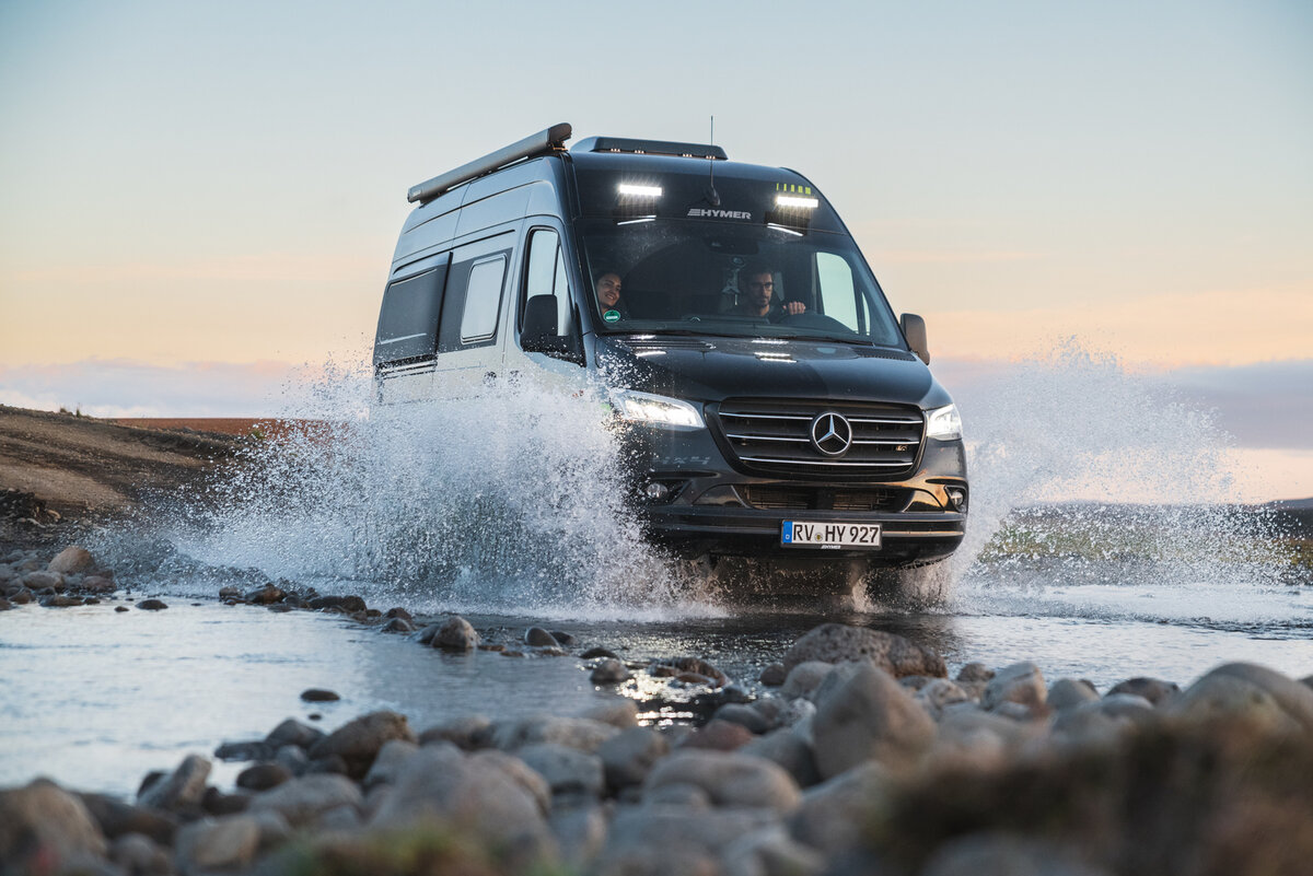 Mercedes sprinter by store hymer