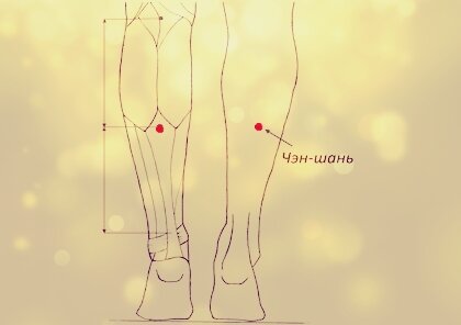 Чэн-шань: точка, чтобы расслабить ноги и улучшить пищеварение