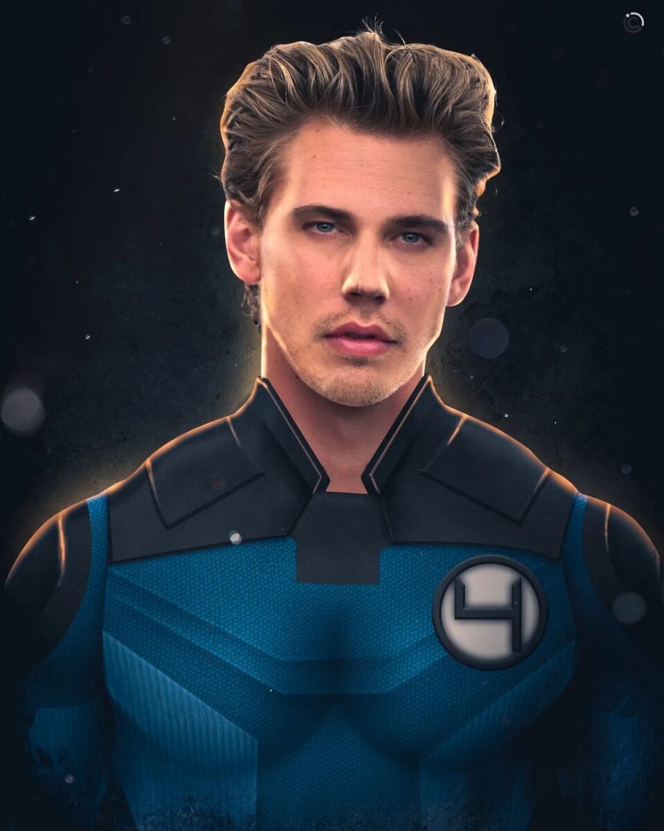     Остин Батлер в образе Человека-факела для фильма «Фантастическая Четверка»/ арт Clements.Ink