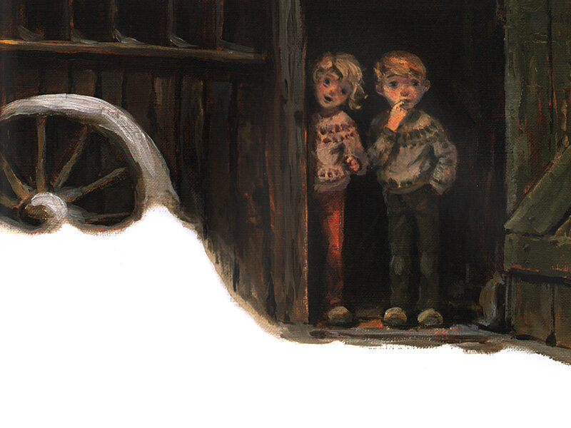 Иллюстрация из книги «Рождество с гномом»