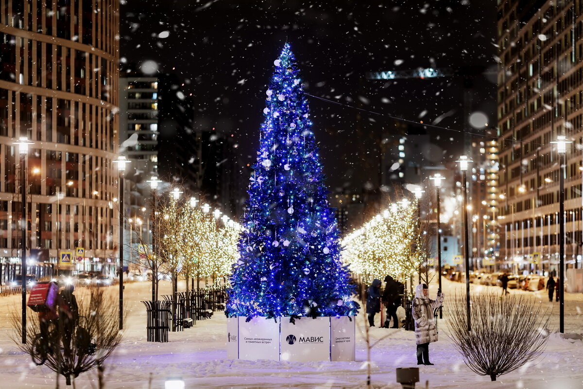 Новогодняя атмосфера на Екатерининской улице