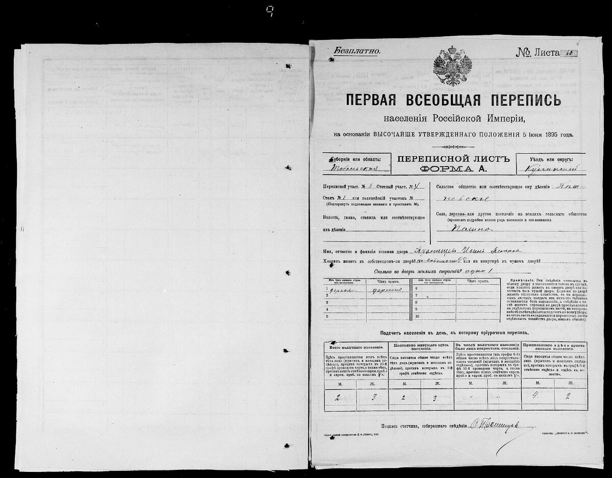 Как найти предков в переписи населения 1897 года | История одной семьи.  Юлия Новожилова | Дзен