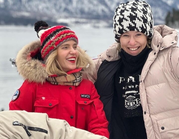     ГлюкоZа и Собчак в восторге от зимнего Алтая Фото: соцсети