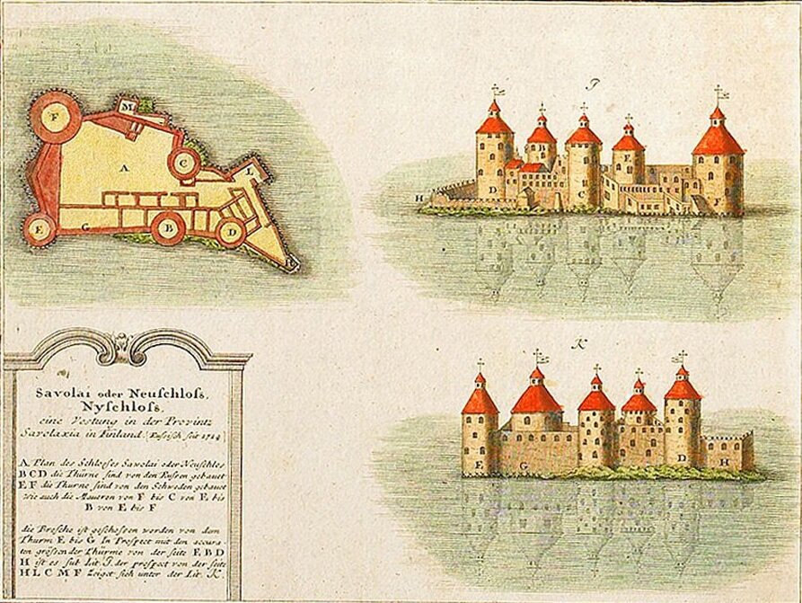 Примерно такой вид имела крепость Нейшлот во время осады 1788 г. 