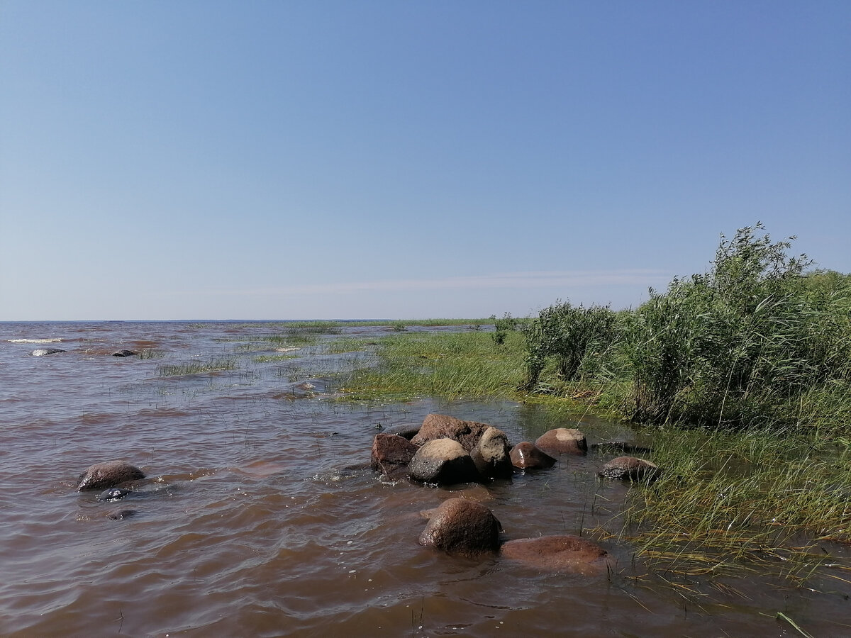 Дно песчаное , но много опасных подводных камней. Набила здоровенный синяк на ноге.