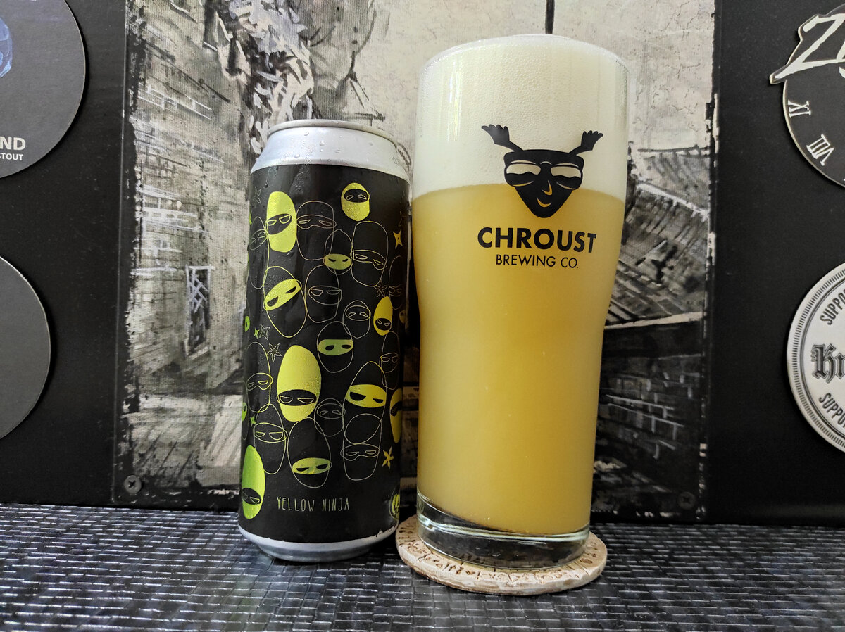 Yellow Ninja в бокале Chroust Brewing