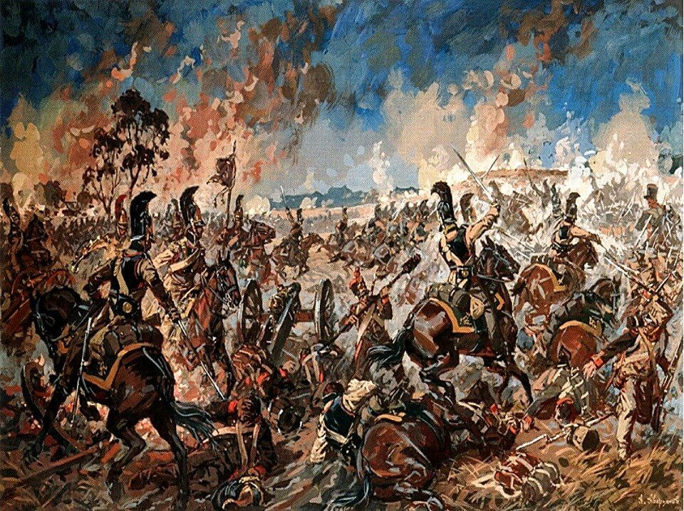 26 августа битва. Шевардинский бой 1812. 24 Августа 1812 года Шевардинский редут. Битва за Шевардинский редут 1812.