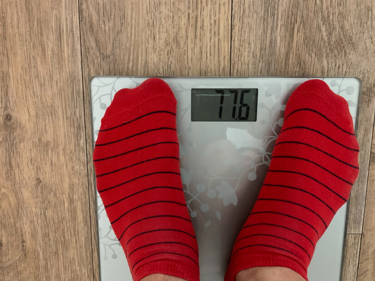 Мой вес в начале эксперимента