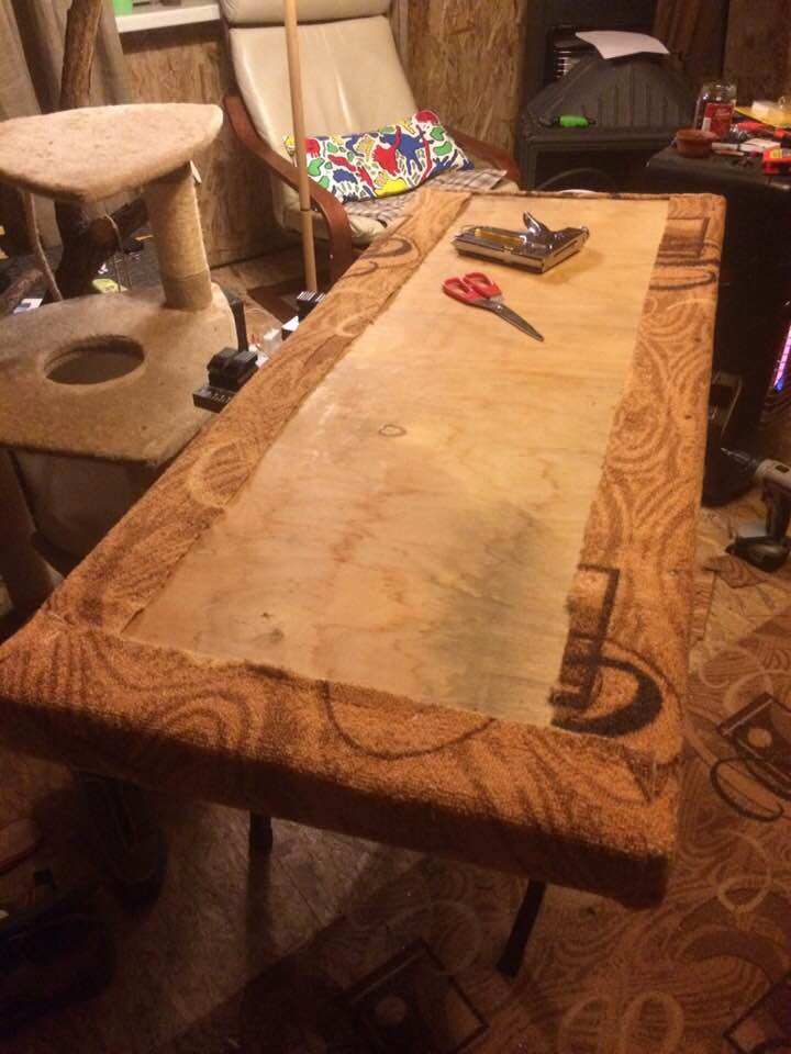 Полка для котов. Фанера, рейки. фото автора