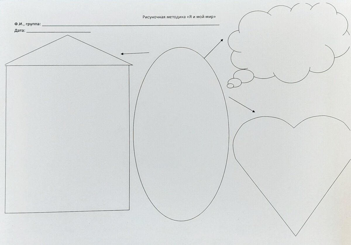 Бланк методики "Я и мой мир