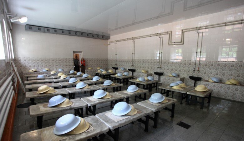 типичная баня с каменными столами