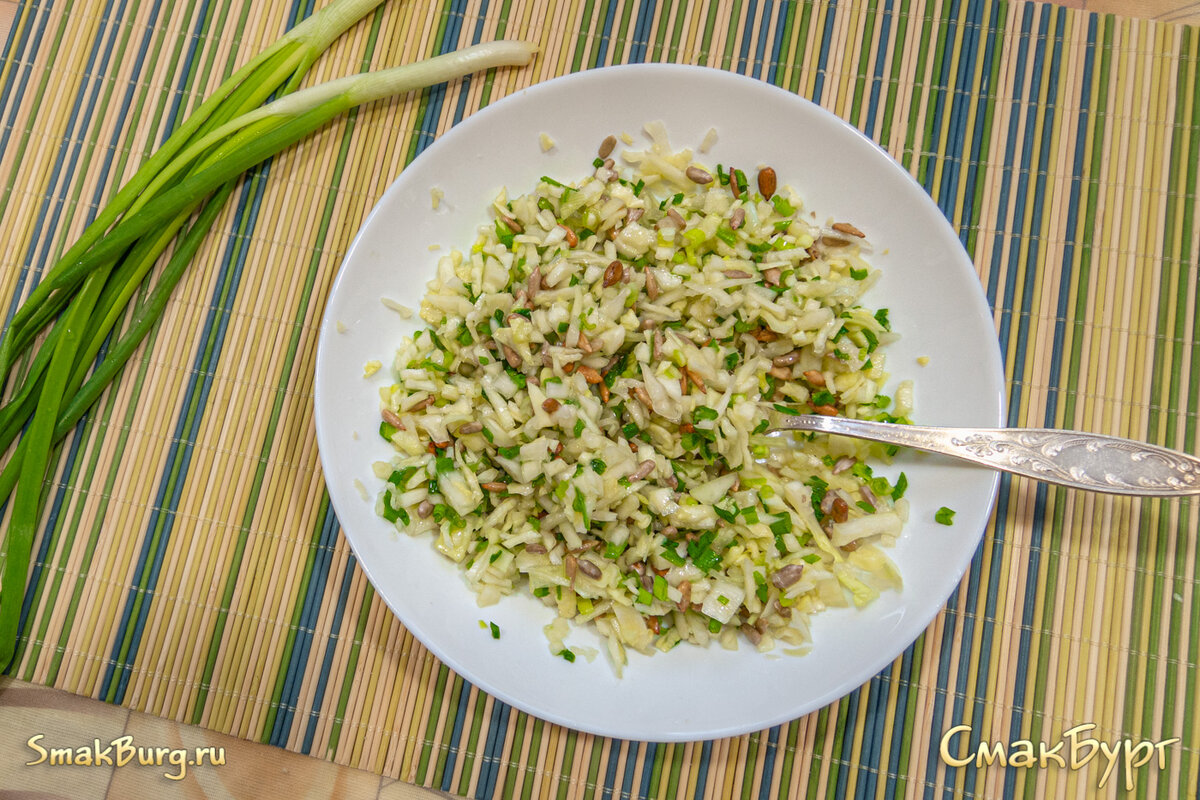 Овощной салат с капустой и мясом рецепт – Русская кухня: Салаты. «Еда»