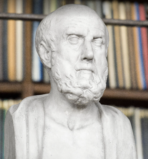 Бюст Гиппократа во французском медицинском вузе