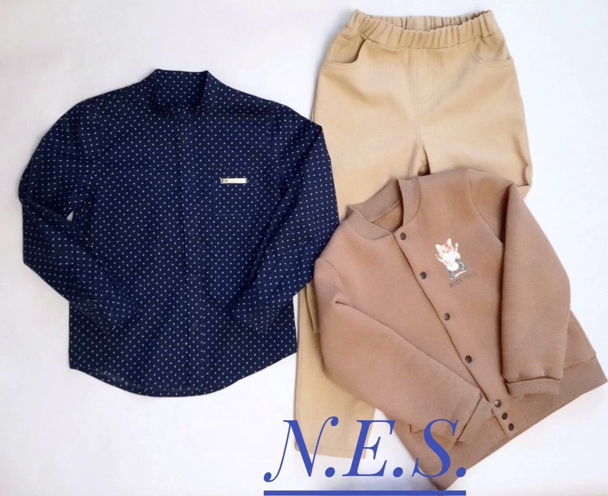 Мой капсульный гардероб для сына 7 лет. Сшито для весны.