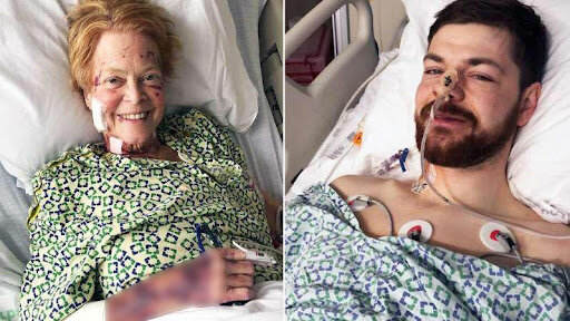 На фото – мужчина, пожертвовавший часть печени бабушке своей невесты. Со временем печень у донора регенерирует 