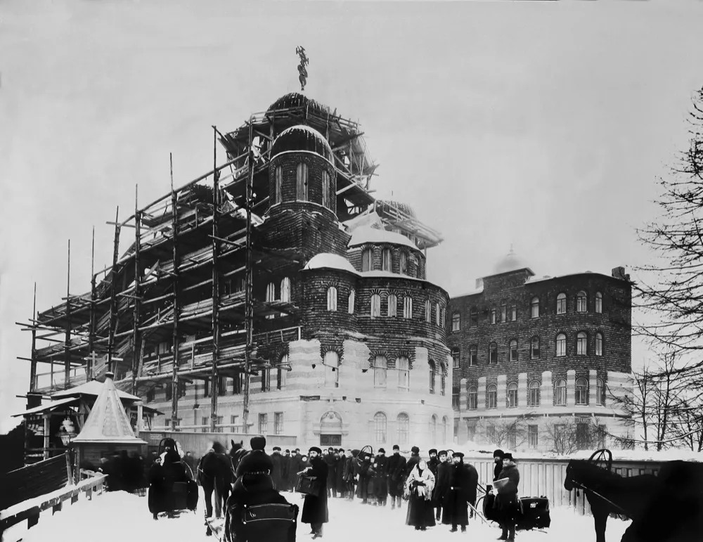 Строительство Иоанновского монастыря. 1901 г. фото: imonspb.ru