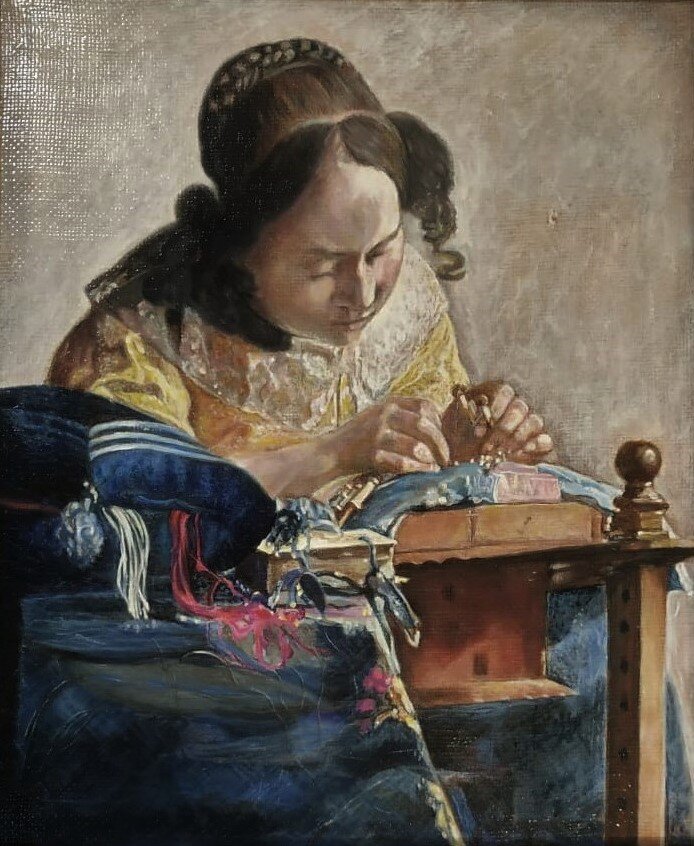 Моя копия картины "Кружевница" Яна Вермеера.