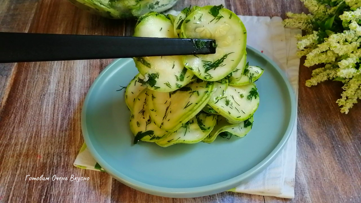 Быстрые маринованные кабачки в пакете - пошаговый рецепт с фото на Готовим дома