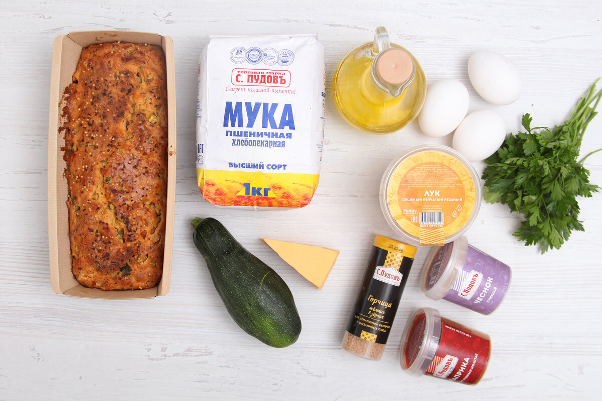 Ингредиенты для закусочного кекса