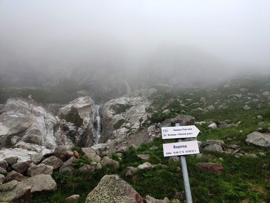 Безенги водопад