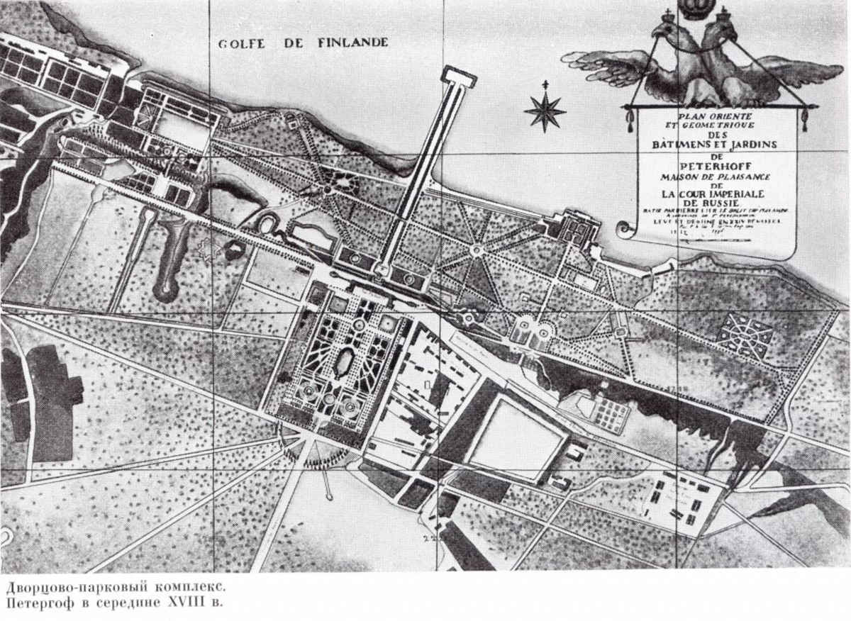 Петергоф план схема