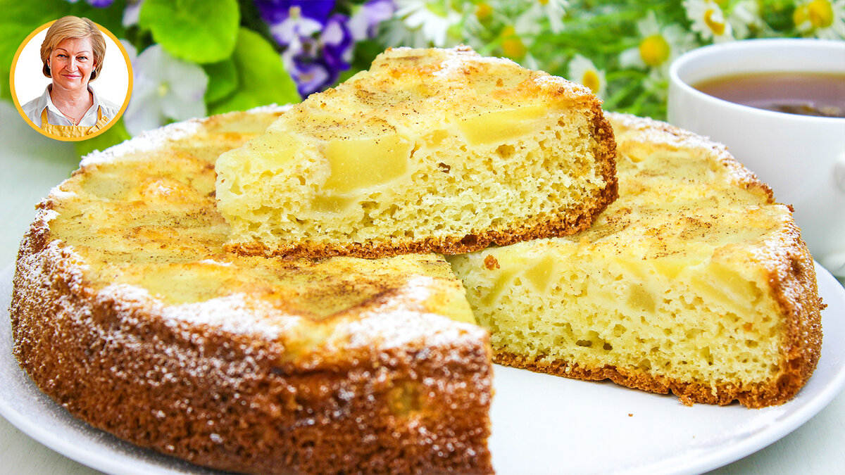    Шарлотка с грушами