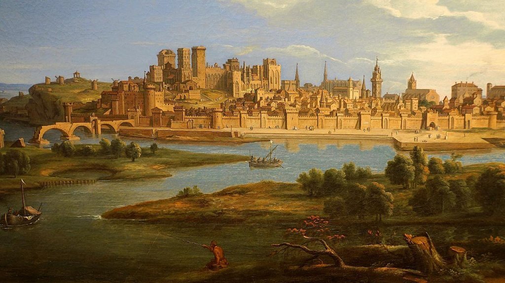 Авиньон в 1700 году. Картина Роберта Боннарта 