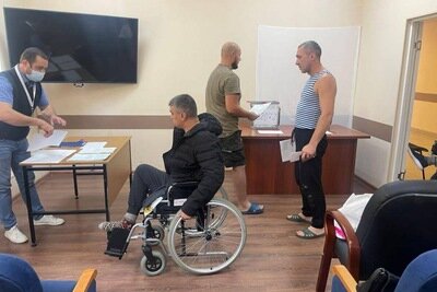    Раненые жители Донбасса проголосовали на референдуме в подмосковном госпитале © Пресс-служба Губернатора и Правительства Московской области