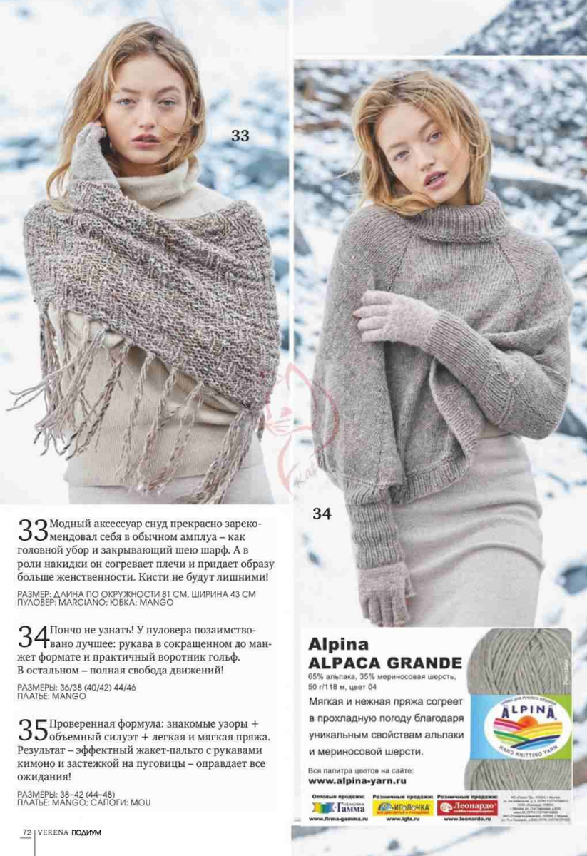 Фото из свободного доступа интернет. Журнал "Verena. Подиум."