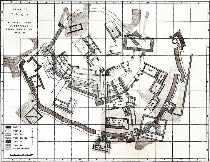 Современный план Трои