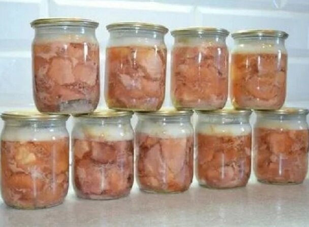 Натуральная тушенка из свинины в домашних условиях