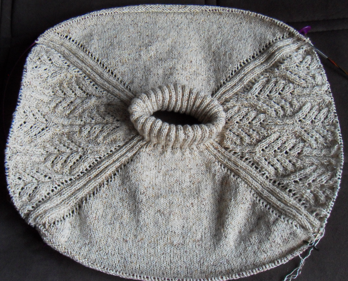 Рукава отделила. Вяжу азиатский росток