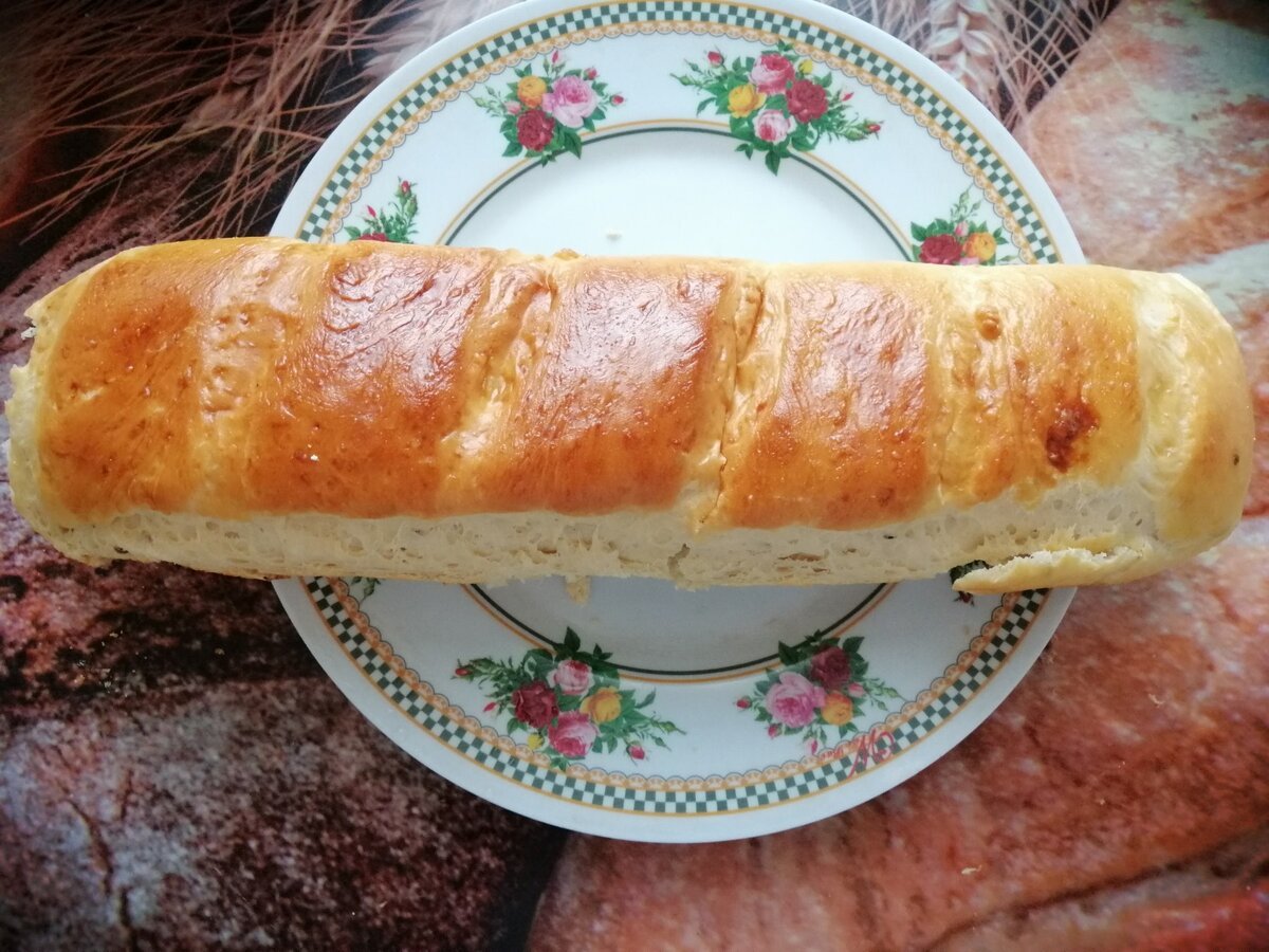 Батон на кефире и дрожжах