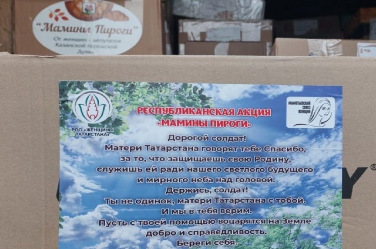    «Мы вас ждем!»: мобилизованным в Татарстане привезли более 2,2 тыс. пирогов