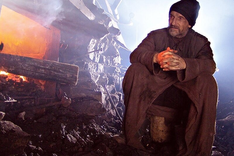 Пётр Мамонов в роли отца Анатолия в фильме "остров" (2006 г., режиссер Павел Лунгин).