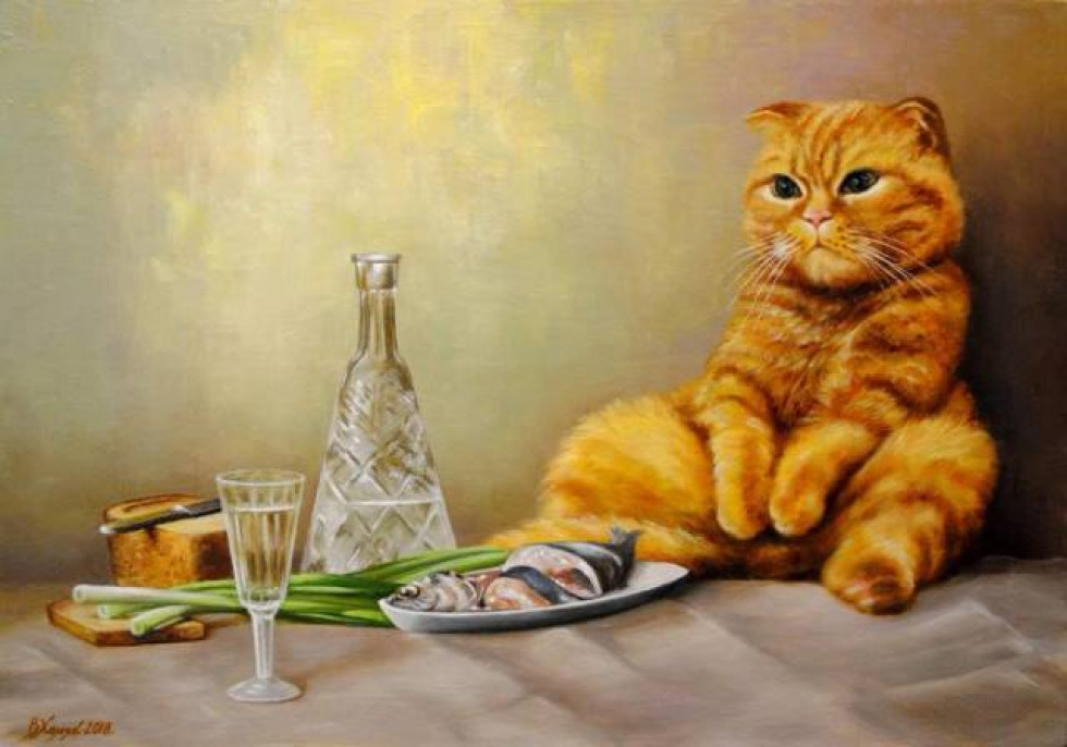 Кто в доме хозяин? Художник Виктор Хомяк.